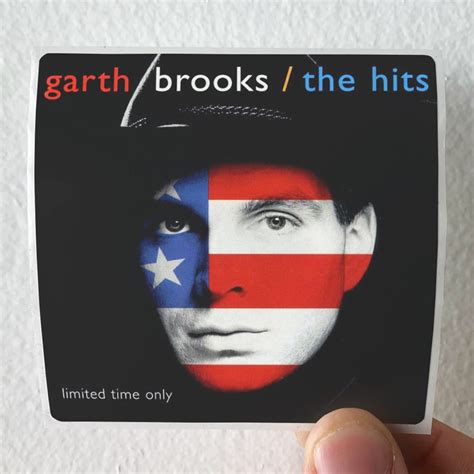 Garth Brooks The Hits Album Cover Sticker