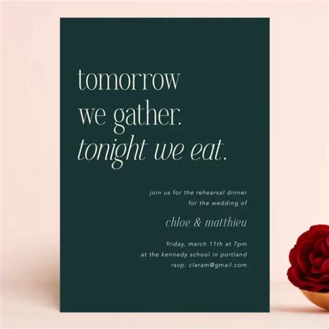 Fun Rehearsal Dinner Invitation Ideas Unique Wording Examples