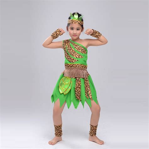 Children Dance African Hunter Stage Wear - Arabesque Life