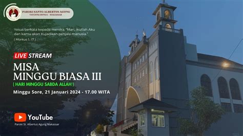 Misa Minggu Biasa Ke Iv Minggu Januari Jam Wita