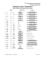 Acc U Wkst Pdf Name Date Pd Chemistry Unit Worksheet