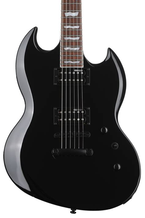 Esp Ltd Viper 201b Baritone Electric Guitar Black Sweetwater