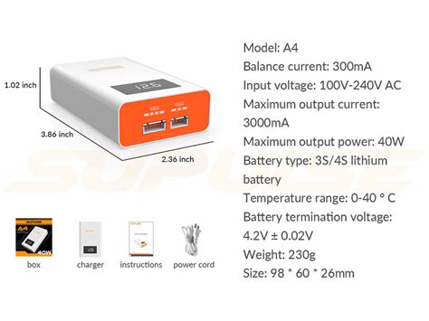 Supulse A4 Lipo Charger Quick Charge 3s 4s Ac110 240v