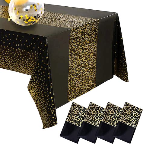 Victse Nappes de Fête 4 Pièces Nappe 137 x 274 cm Nappe de Table