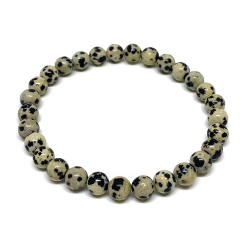 1250 Dalmatian Jasper Tumbled Bracelet Museum Of Fire