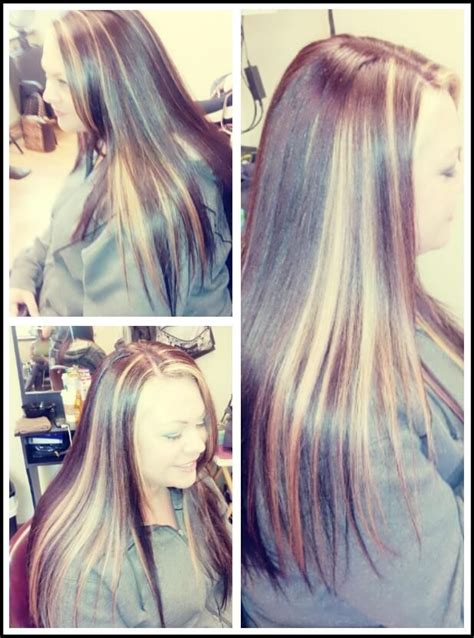 Highlights W Peek A Boo Placements All Over Color Kristiedoeshair