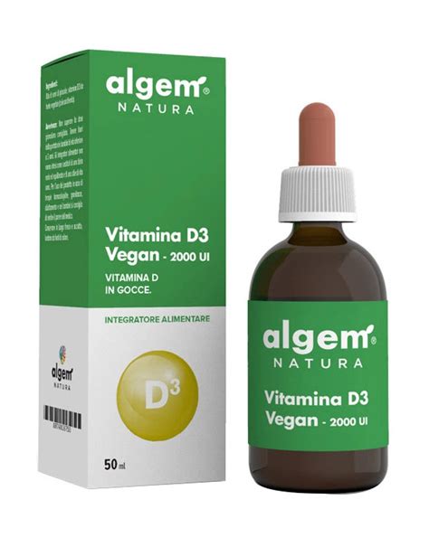 Vitamina D Vegan Ui Di Algem Natura Ml