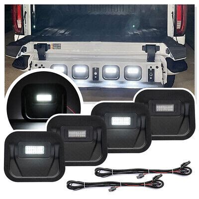 Pcs White Led Multipro Tailgate Step Light Wiring Kit For