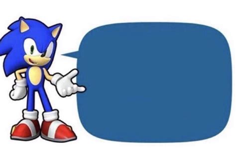 sonic says Blank Template - Imgflip