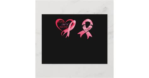 For My Mom Breast Cancer Awareness Invitation Postcard Zazzle