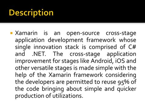 PPT Benefits Of Using Xamarin App Development For Your Buisness