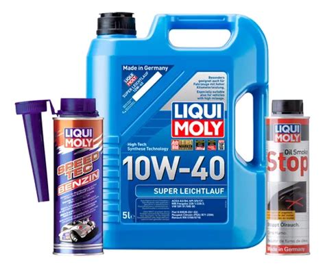 Pack Liqui M Super Leichtlauf 10w40 Oil Smoke Stop Speed Tec Envío gratis