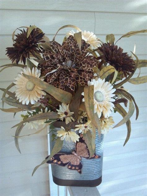 Brown And Cream Colored Floral Arrangement In By Megsendeavors 4200