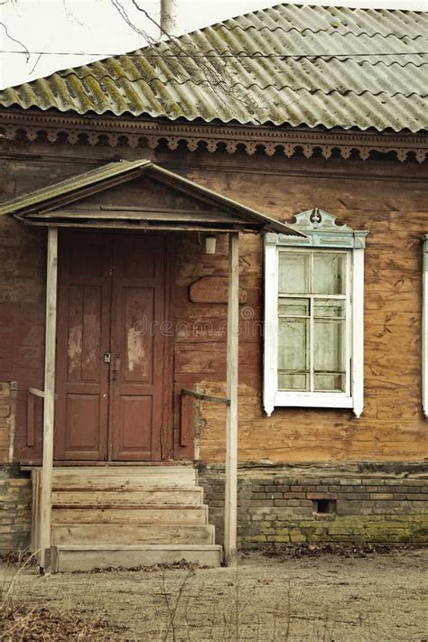 Old Wooden House In The Village Retro Stock Image Image Of Grass