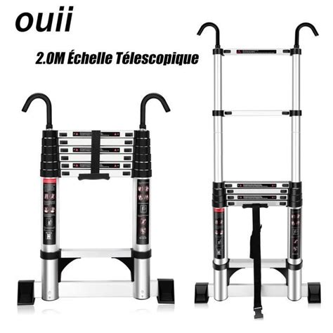 Échelle Télescopique en Aluminium OUII Finether 2 0M 7 marches