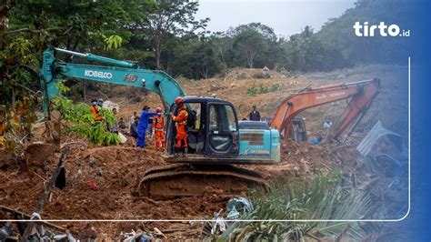 Tim Sar Hentikan Evakuasi Korban Longsor Natuna Orang Hilang