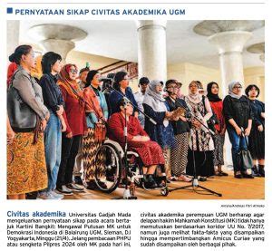 Pernyataan Sikap Civitas Akademika UGM Koran Humas Ugm Ac Id