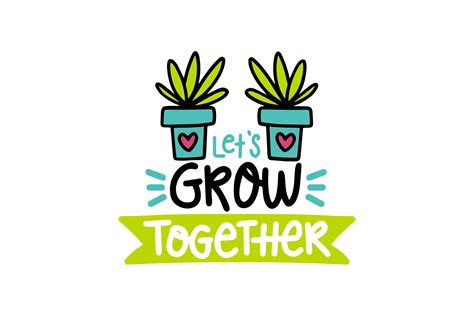 Lets Grow Together Graphic By Craftbundles · Creative Fabrica