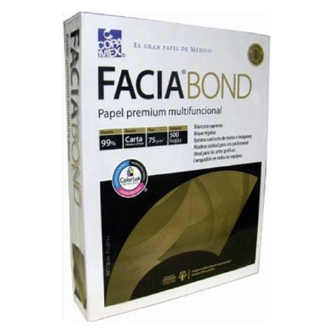 Papel Facia Bond Carta Blancura H Grs