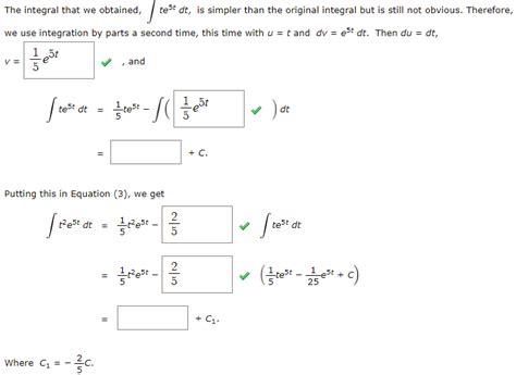 Solved Example 3 Find2e5t Dt Solution Notice That 2 Becomes