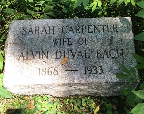 Mrs Sarah Carpenter Bach 1868 1933 Homenaje De Find A Grave