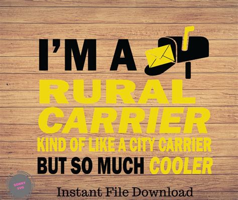 Im A Rural Carrier Postal Worker Svg Postman Clipart Mail Carrier