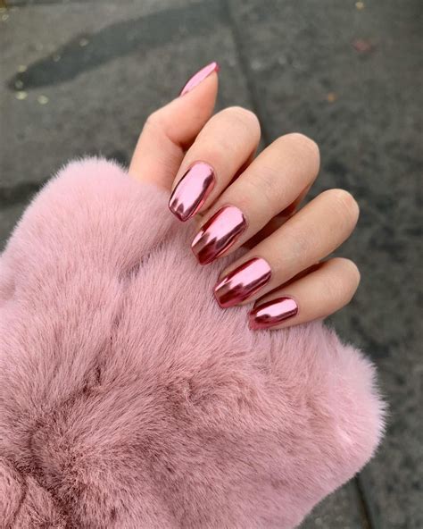 Updated 40 Fantastic Pink Chrome Nails August 2020