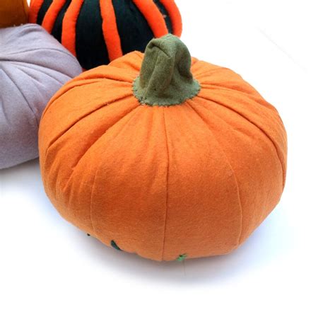 Orange Pumpkin, Thanksgiving, Halloween Decor, Collectible Felt ...