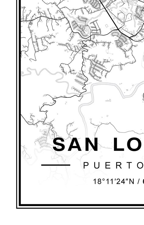 San Lorenzo Map San Lorenzo PR Map San Lorenzo Puerto Rico | Etsy