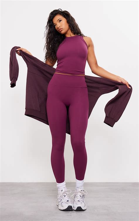 Plum Sculpt High Waist Gym Legging Activewear Prettylittlething Usa