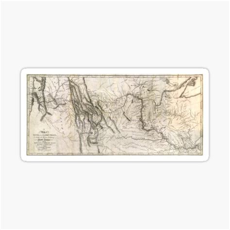 "Map of the Lewis and Clark Expedition, 1804-1806" Sticker for Sale by ...