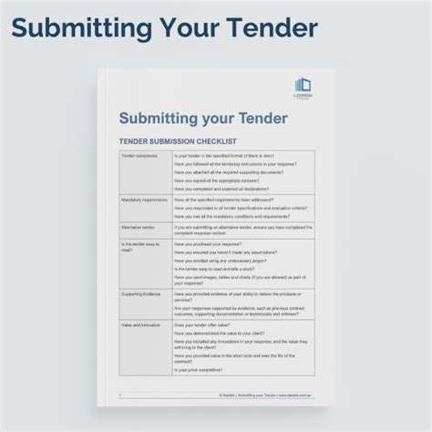 Tender Shortlisting Template Dawtek