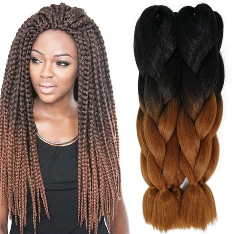 24Inch 100g Synthetic Braiding Hair Two Tone Ombre Xpressions Kanekalon