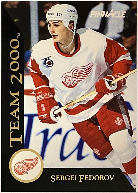 Sergei Fedorov 1992-93 Pinnacle Detroit Red Wings Hockey Team 2000 Card ...