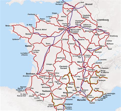 Tgv France Map 2022