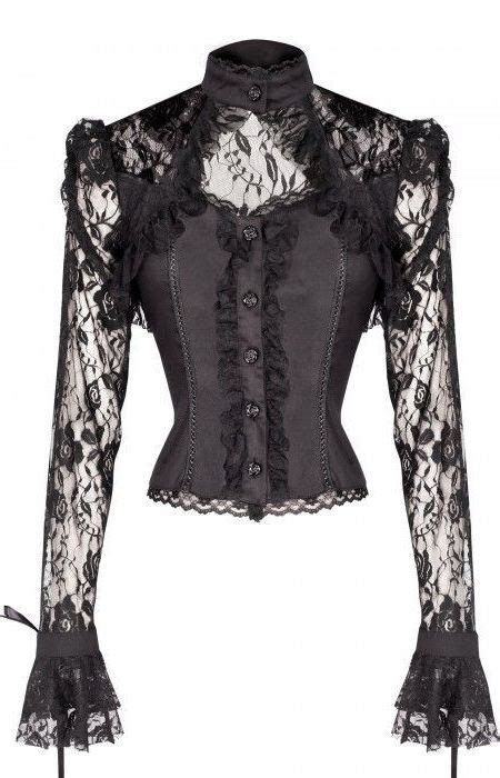 Black Lace Top With Corset Style Lacing