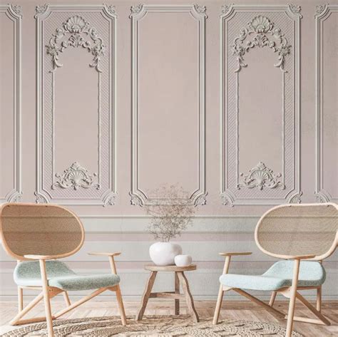 Casa Padrino luxury baroque non-woven wallpaper pink / gray - Baroque ...