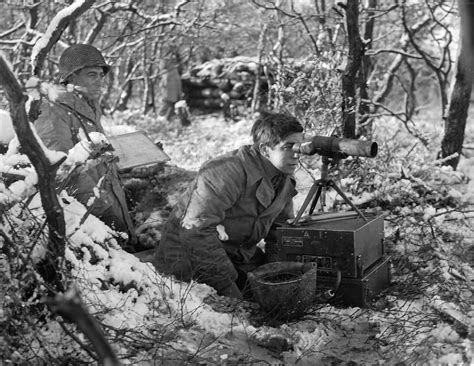 Mm Artillery Observation Post Duren Germany December Military