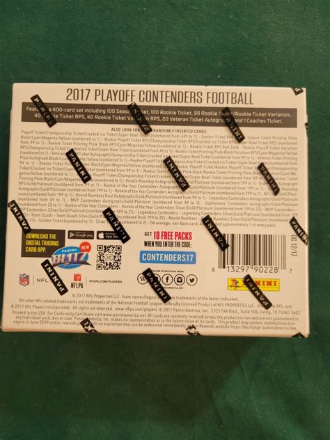 Panini Contenders Nfl Hobby Box Viking Sportscards Americana