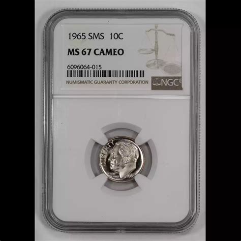 1965 Philadelphia Dimes Roosevelt Ngc Ms 67 Cameo Kearney Coin Center