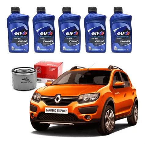 Kit Troca De Óleo Renault Sandero Stepway 1 6 16v Frete grátis