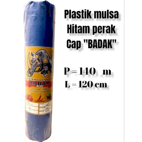 Jual Plastik Mulsa Hitam Perak Lebar Cm Merk Badak Berat Kg