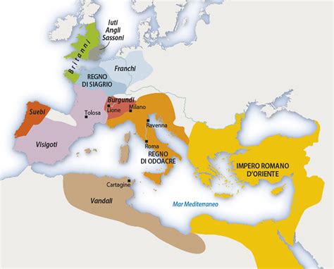 L Occidente Romano Barbarico Alla Fine Del V Secolo