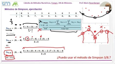 Integración Numérica Ejemplo Aplicando Métodos De Simpson Youtube