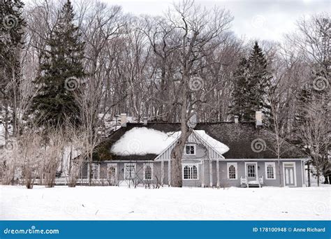 Pretty Grey Double Cottage In The 19th Century Picturesque