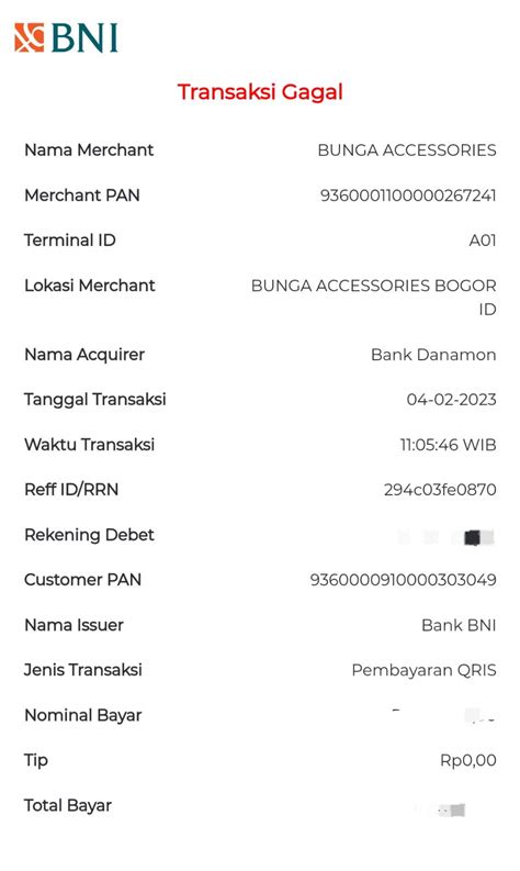 Transaksi Qris Bni Gagal Tapi Saldo Tetap Terdebit