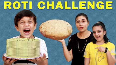 ROTI CHALLENGE | Funny Moral Story for kids | Healthy eating | AAYU AND ...