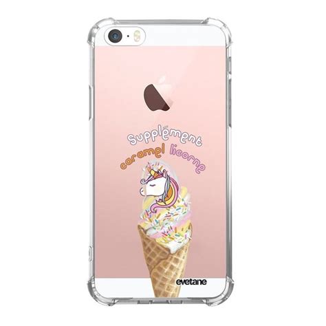 Coque iphone 5 5s se silicone anti choc souple avec angles renforcés