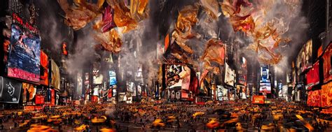 Deamons unleashed in Times Square by István Sándorfi Stable