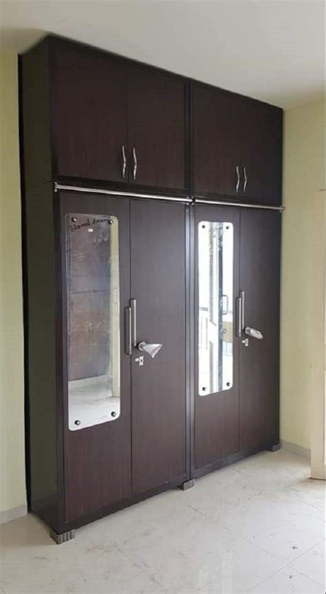 Door Steel Modular Wardrobe With Mirror With Locker At Rs Sq